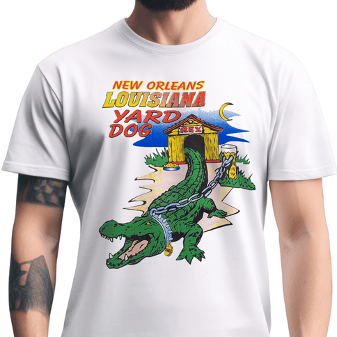 New Orleans Yard Dog Gator T-Shirt Unisex - Mardi Gras Apparel - new orleans tshirt, Short Sleeve, - Tee - Shirt