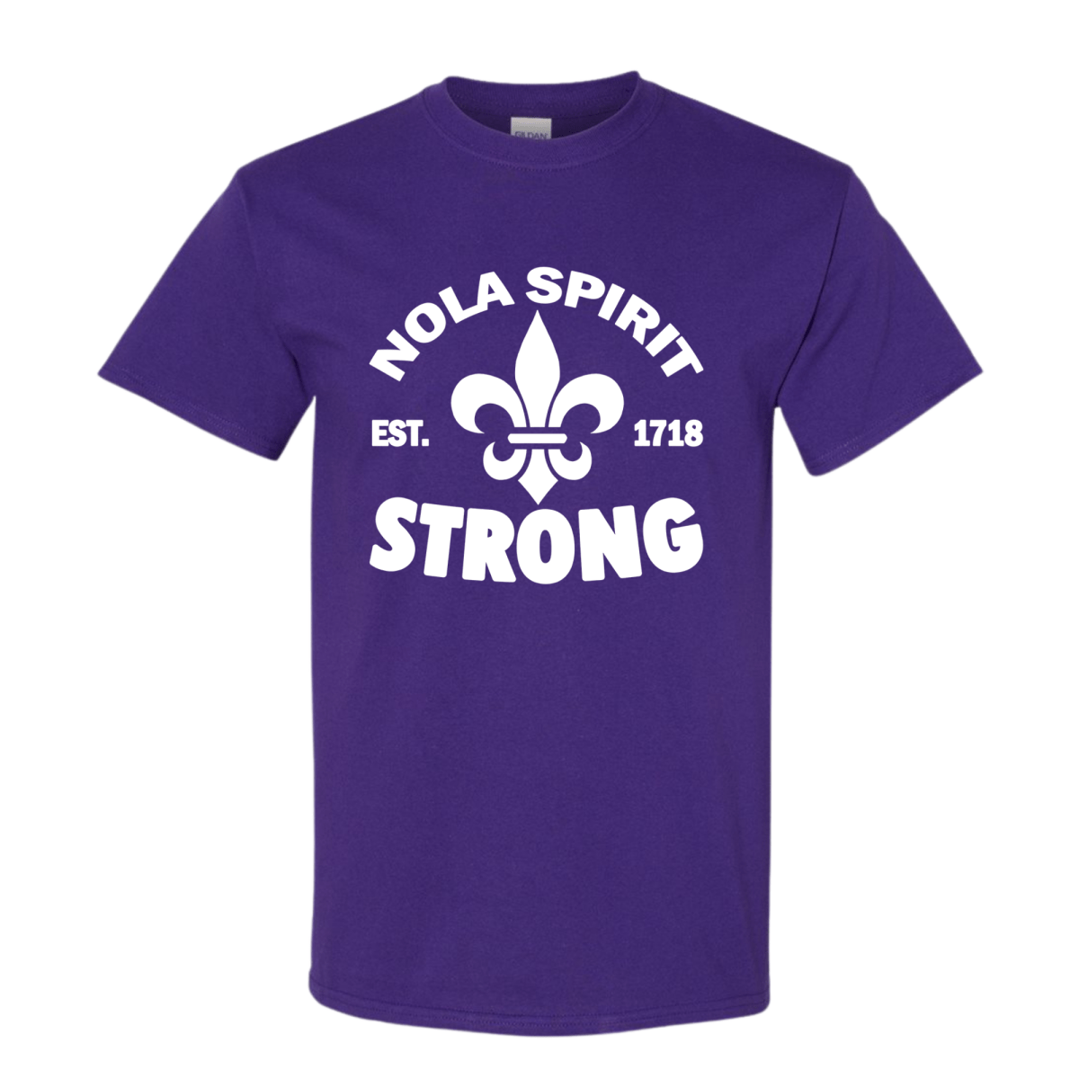 NOLA Spirit Strong - Mardi Gras Apparel - Adult, New Orleans, Tee - Shirt - Tee - Shirt