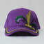 Purple Fleur De Lis Mardi Gras Rhinestone Hat - Mardi Gras Apparel - Accessories, Hats, Mardi Gras - Hats