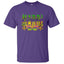 Adult New Orleans Mardi Gras Full Chest Print Tee Shirt - Mardi Gras Apparel