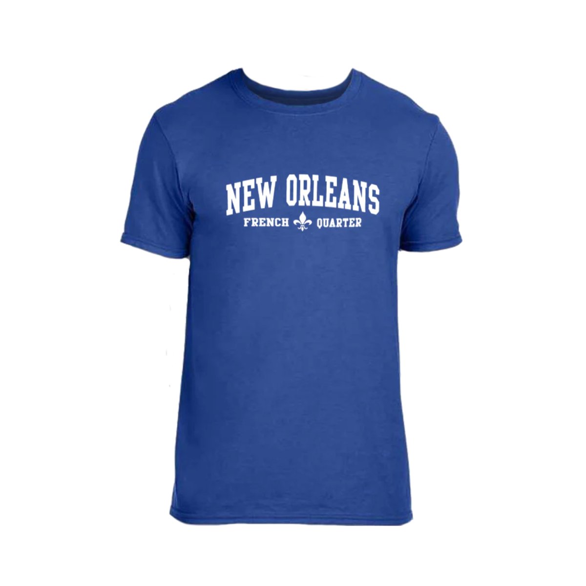 Classic Blue New Orleans French Quarter Souvenir T-Shirt - Mardi Gras ...