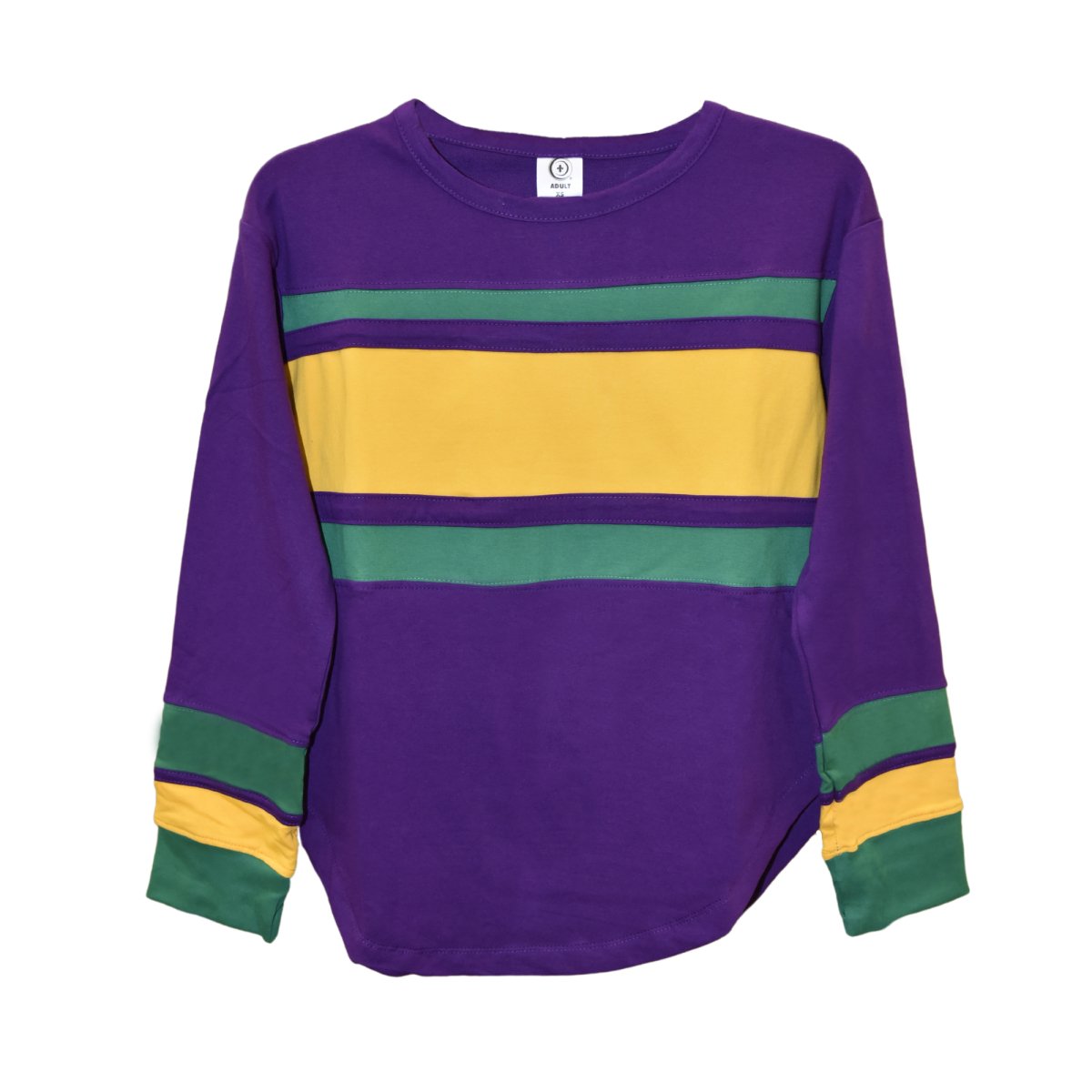 Purple yellow green store shirt