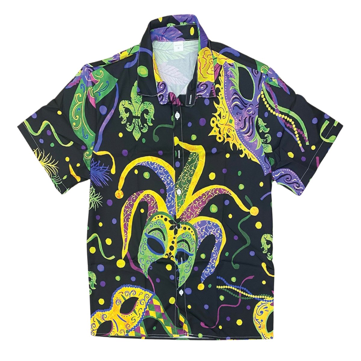 Mardi Gras Masquerade Party Button Up Shirt Mardi Gras Apparel