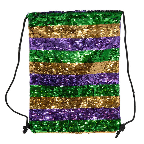 Mardi Gras Sequin Backpack - Mardi Gras Apparel - Accessories, Adult, Sequin - 