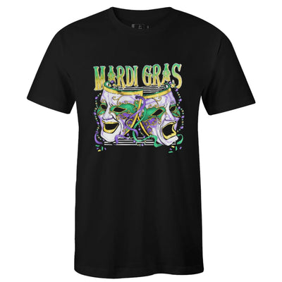New Orleans Mardi Gras COMEDY/TRAGEDY Celebration Tee-Shirt - Mardi Gras Apparel