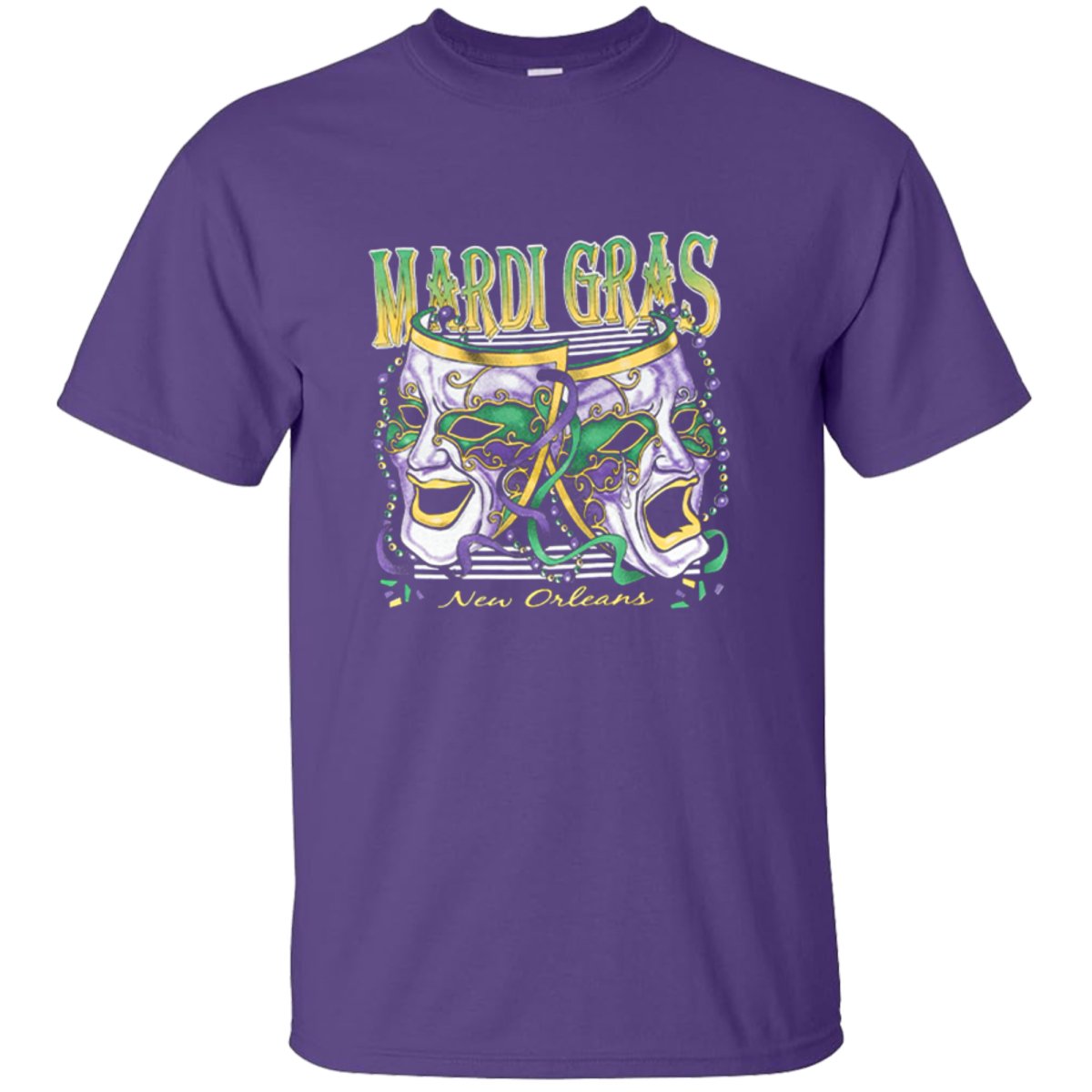 New Orleans Mardi Gras COMEDY/TRAGEDY Celebration Tee-Shirt - Mardi Gras Apparel