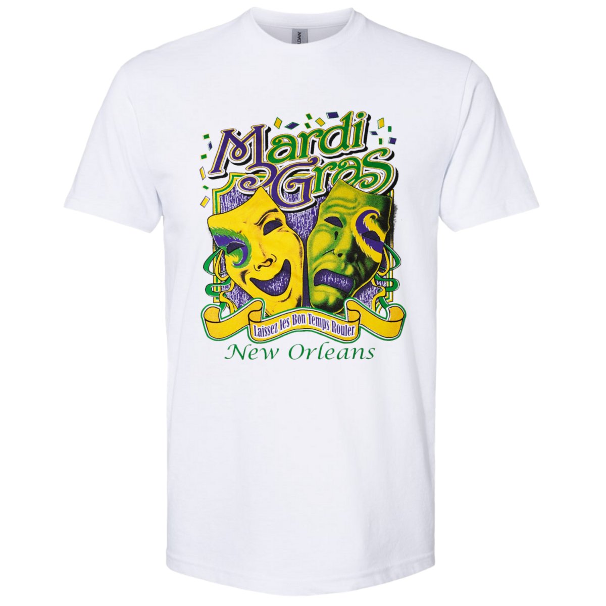 New Orleans Mardi Gras COMEDY/TRAGEDY Tee-shirt - Mardi Gras Apparel